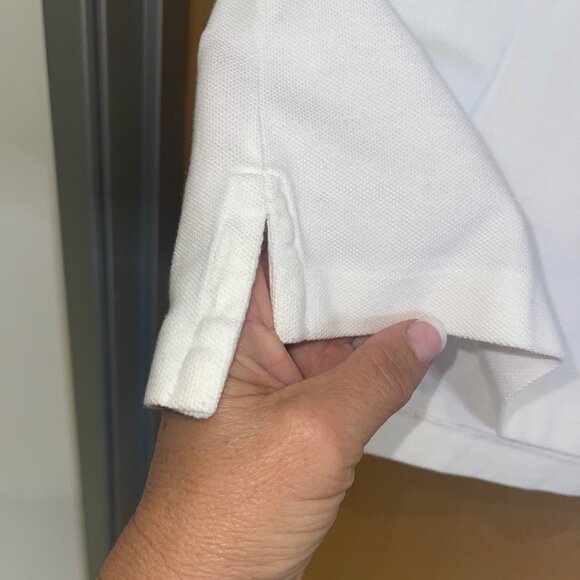 Polo Ralph Lauren Mens Polo Shirt Size Medium White Big Pony No 2 Horse Rare - Picture 8 of 10